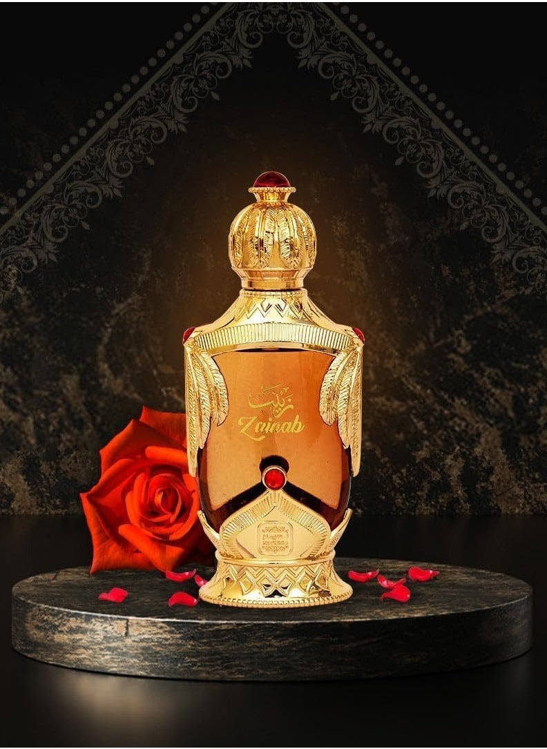 Naseem - Zainab Eau De Parfum 20ml - Unisex Perfume Oil with Orange, Jasmine & Patchouli - Subtle, Long-Lasting Fragrance for Men & Women - Image 1