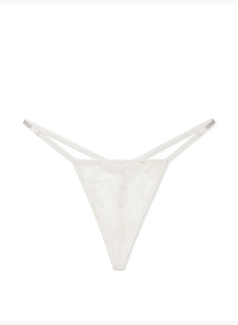 Victoria's Secret Shine Strap Lace V-String Panty