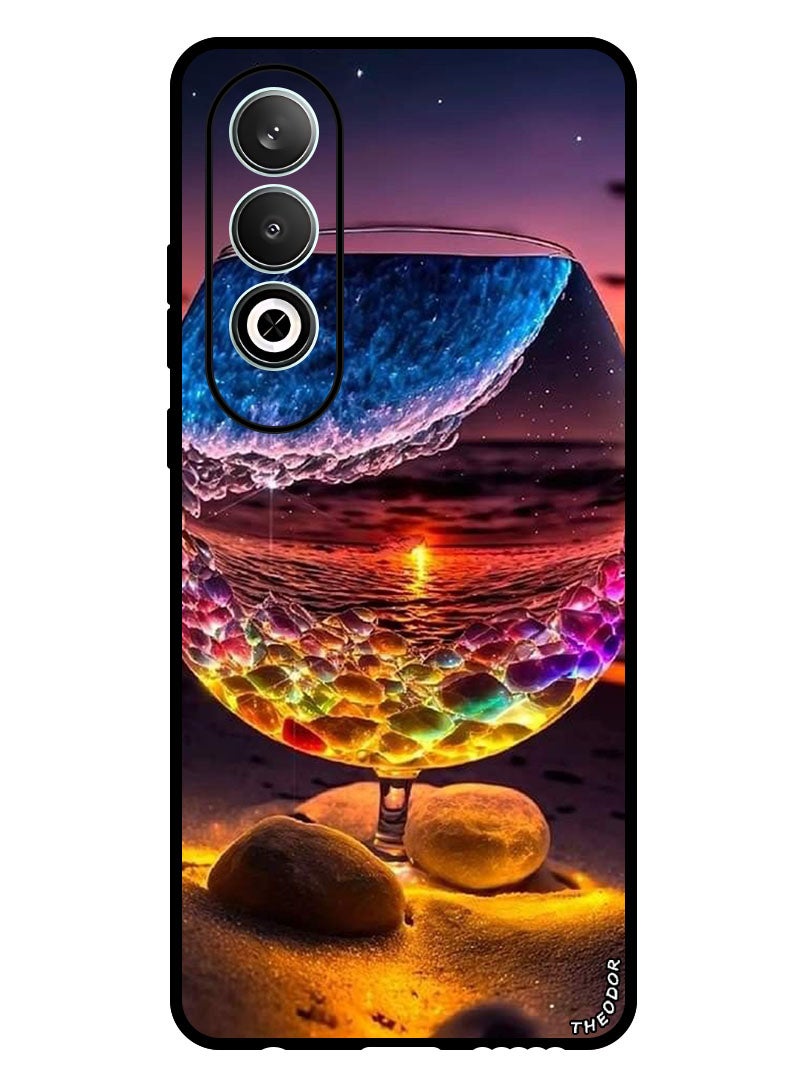 Theodor Protective Case Anti Scratch Shock Proof Bumper Cover For OnePlus Nord CE 4 Glass Beach - Image 1