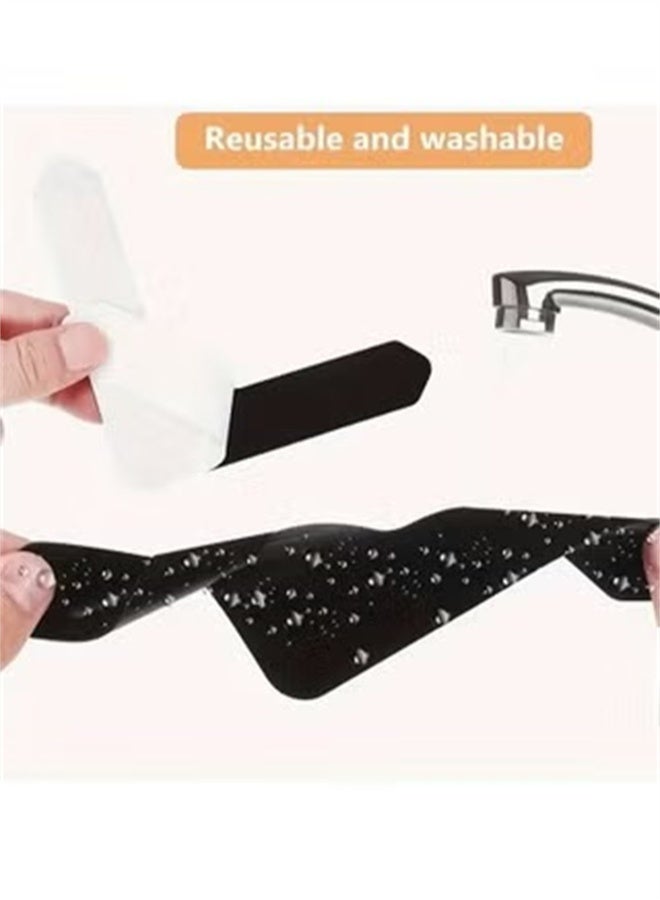 HOMESTAR 8 pcs Reusable Carpet Stickers, Non-Slip Washable Rug Stickers, Hardwood Corner Carpet, Prevent Rugs From Moving And Rolling Edges, U-shape Carpet Sticker - Image 3