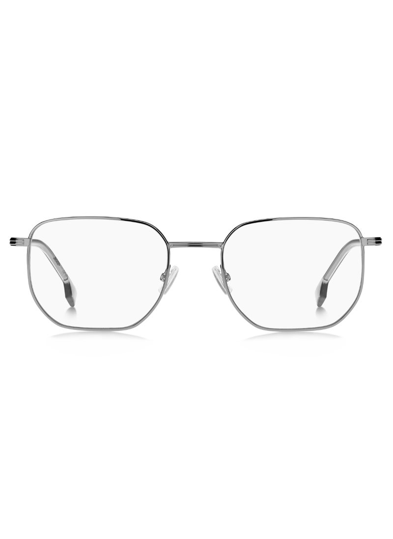 HUGO BOSS - نظارة شمسية معدنية للرجال على شكل مستطيل BOSS 1633 42 - مقاس العدسة: 42.4 مم - روثينيوم - Image 1