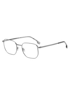 HUGO BOSS نظارة شمسية معدنية للرجال على شكل مستطيل BOSS 1633 42 - مقاس العدسة: 42.4 مم - روثينيوم  - Image 1