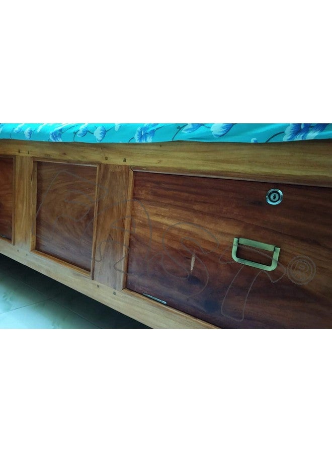 FAST Pk01 Square Solid Stainless Steel 3Inch Furniture Cabinet Drawer Chest Pull Handle Kadi/Handle And Bed Storage Drawers Box Handles 2Pcs (Brass Antique) - Image 4