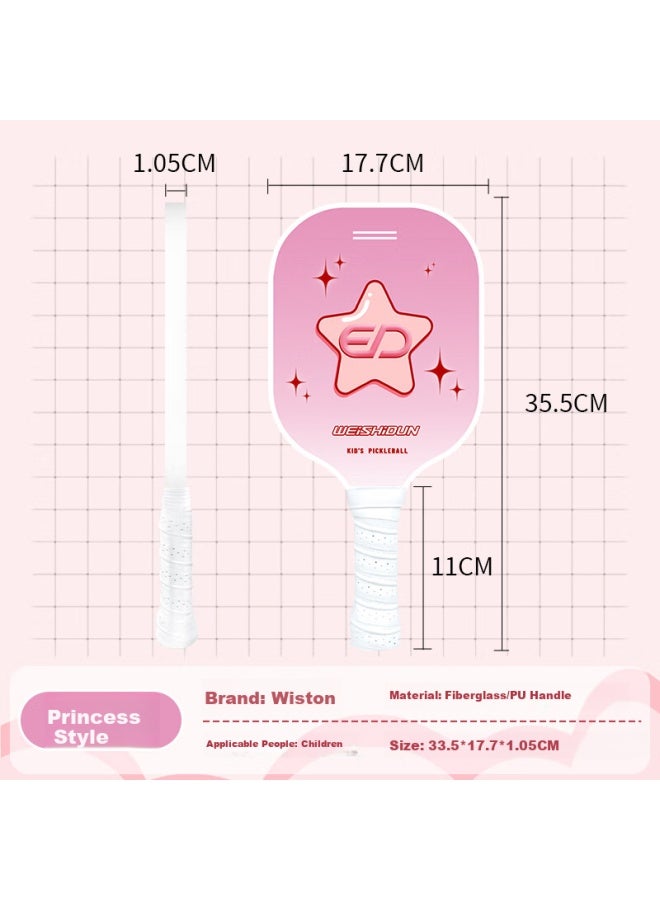 Weishidun Pickleball Paddle Black Pink Parent-child Set - Image 2