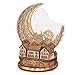 FUNPOLA 3D DIY Puzzle Moon City Model LED 3D Wood Puzzle 3D Wooden Puzzles for Adults Home Dcor Gifts for Kids and Adults White - Image 2
