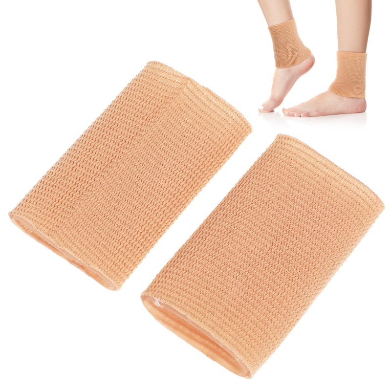 2Pcs Breathable Elastic Sports Ankle Protective Sleeve Cover For Ice Skating And Foot Protection With Compression Pad - Image 2