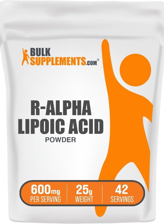 BulkSupplements Pure R-Alpha Lipoic Acid (R-ALA) Powder (25g) by BulkSupplements - Image 1