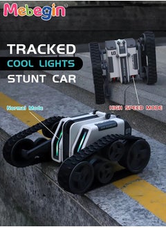 MEBEGIN RC Stunt Car Toy, 360°Double Side Flips Rotating RC Car, 2.4Ghz Remote Control Car with Cool Lights and 2 Speed Modes, Portable Rechargeable Remote Control Car Toy, Suitable for Versatile Roads, 14.4*15.5*7.5cm  - Image 5