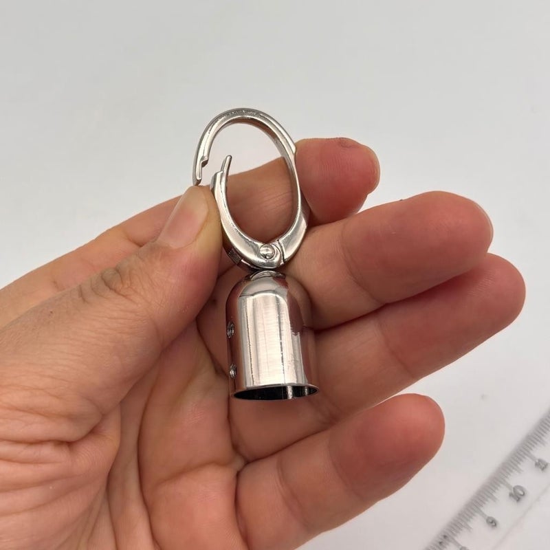 Angel Çanta Aksesuar Angel Bag Accessory 14mm Silver Color Oval Ring Hook Sleeve 1 Piece - Image 2