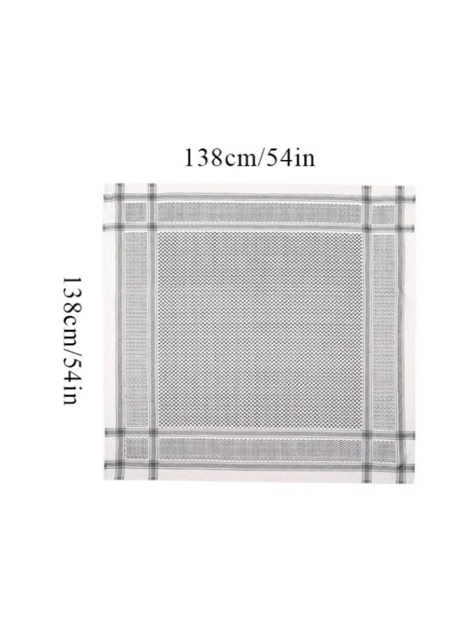 شال شماغ عربي للرجال - كوفية - وشاح صحراوي من الشرق الأوسط - Image 5