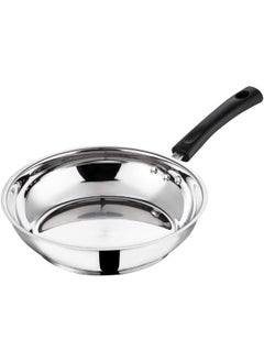 VINOD Stainless Steel Frying/Stirfry/Saute/Egg Pan, Skillet 20 cm, SAS Bottom, Induction and Gas Stove Friendly, Sturdy Handle, Heavy Bottom  - Image 1