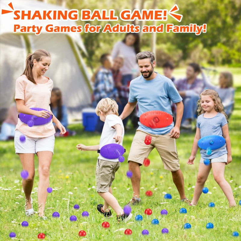 Skirfy 3 Pack Valentines Shaking Swing Balls Set for Kids Adults Outdoors Indoors Birthday Games Toy with 60 Balls Carnival Bachelorette Party Games for Boys and Girls Lawn Minute to Win It for Kid - Image 3