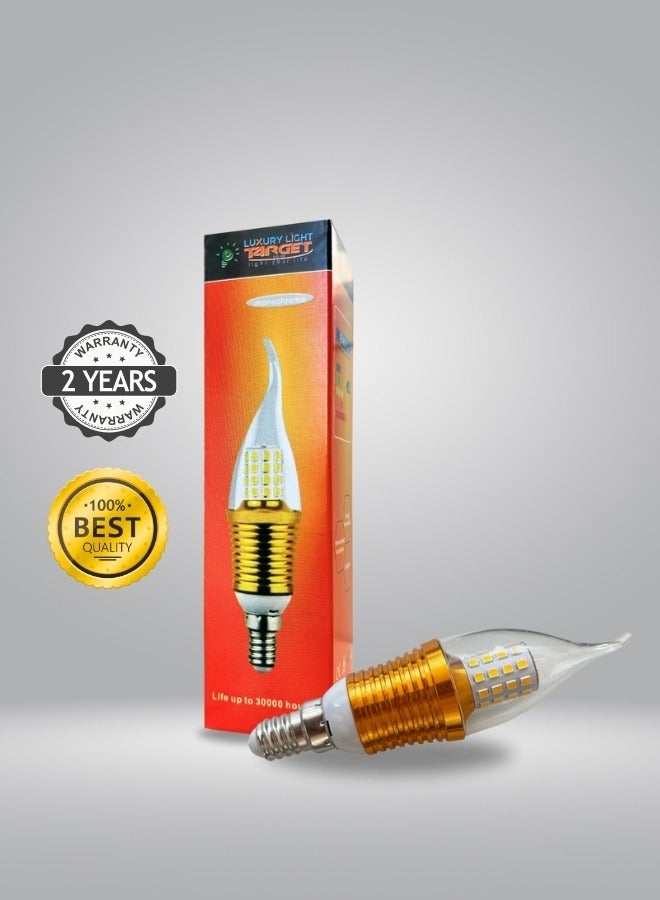 تارجت لمبات شموع LED E14 9 وات ذهبي 13 سم - Image 2