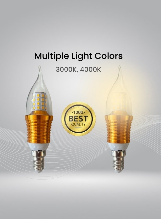تارجت لمبات شموع LED E14 9 وات ذهبي 13 سم - Image 3