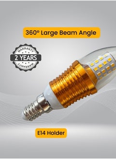 Target 9W E14 LED Light Candle Bulbs Gold 13cm  - Image 4
