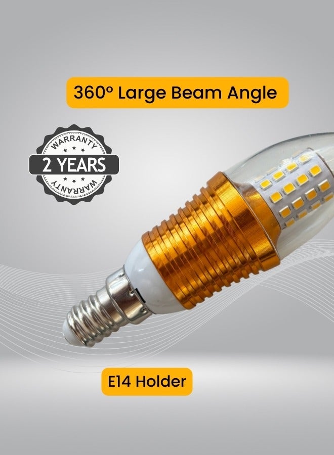 تارجت لمبات شموع LED E14 9 وات ذهبي 13 سم - Image 4