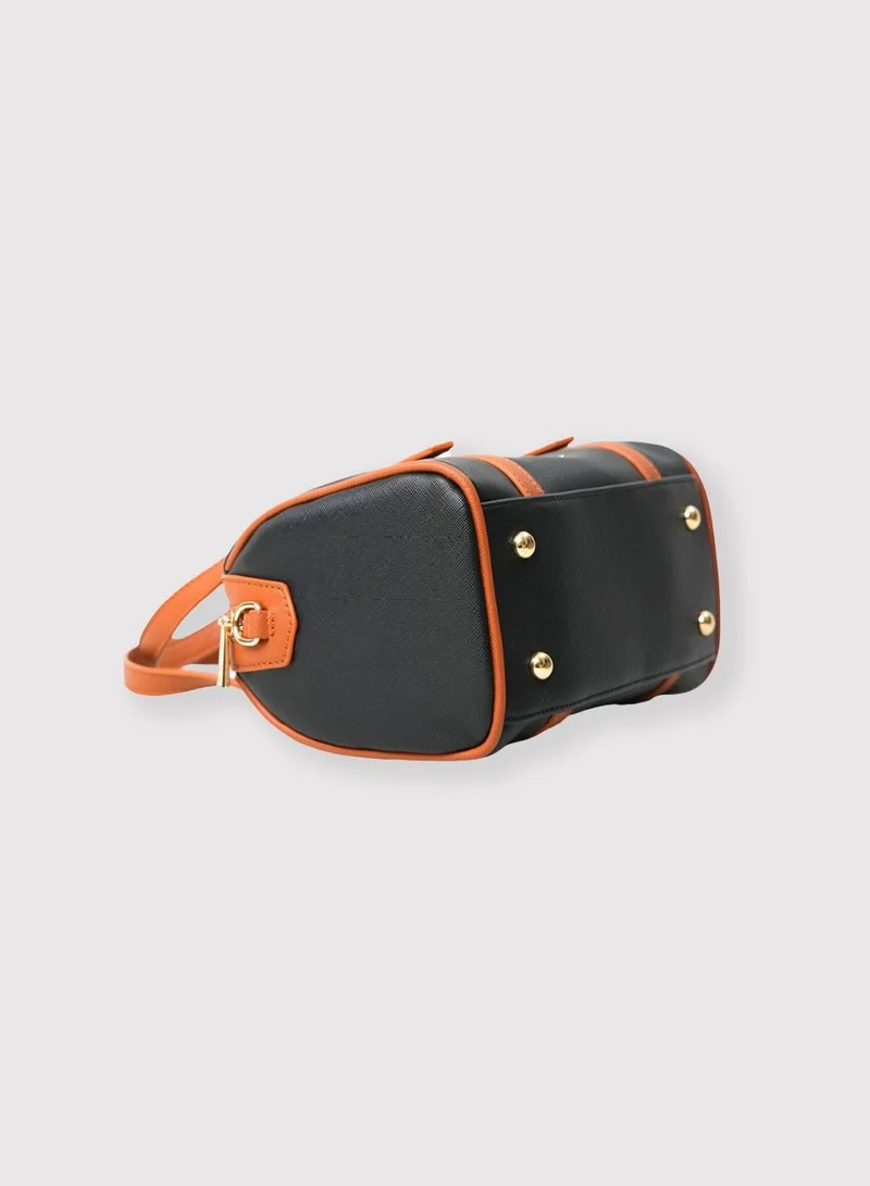 AMICA Gia Women Mini Barrel Crossbody Shoulder Handbag with Adjustable Strap