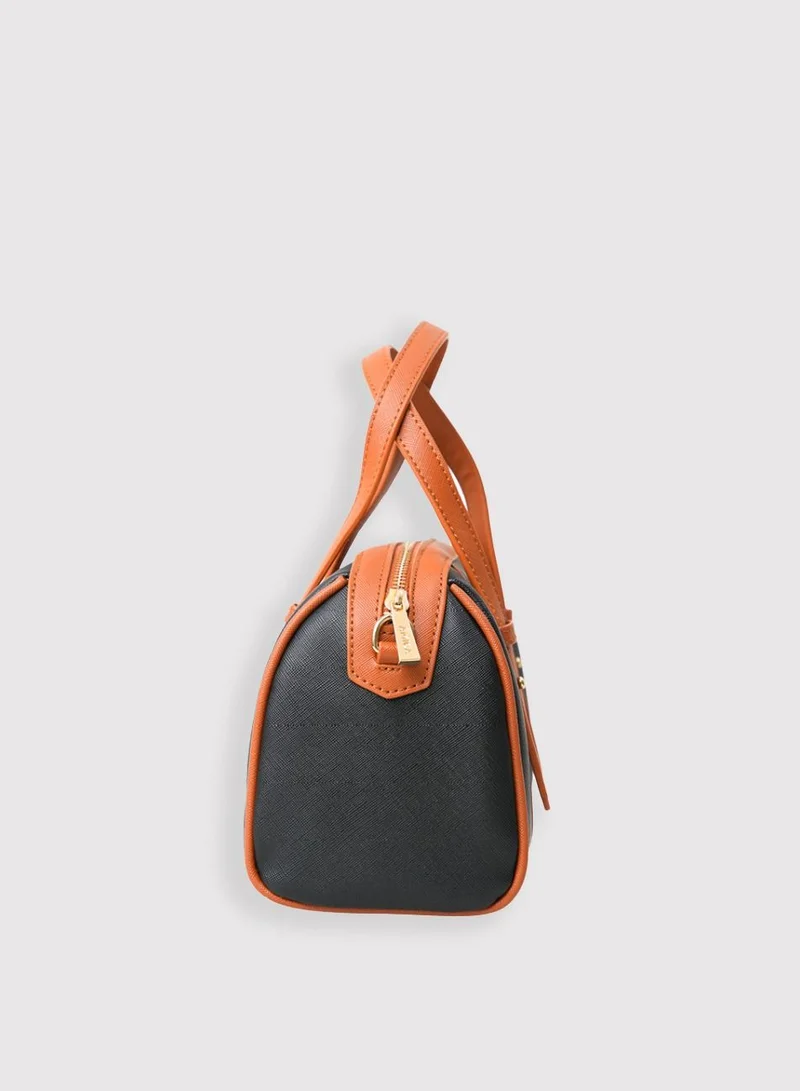 AMICA Gia Women Mini Barrel Crossbody Shoulder Handbag with Adjustable Strap