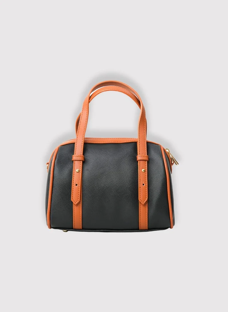 AMICA Gia Women Mini Barrel Crossbody Shoulder Handbag with Adjustable Strap