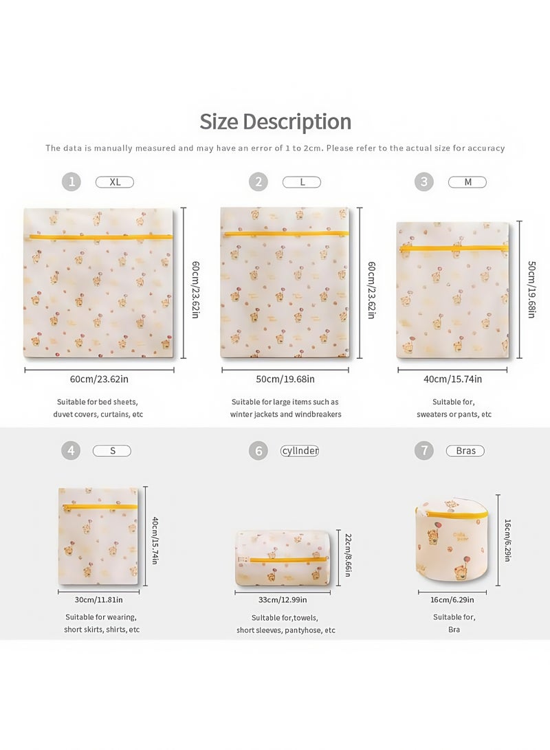 6PCS Mesh Laundry Bags, Reusable Portable Mesh Laundry Bag with Premium Zipper, Laundry Bags Mesh Wash Bags for Travel Organizing, Delicate Laundry Bag With Premium - Image 2