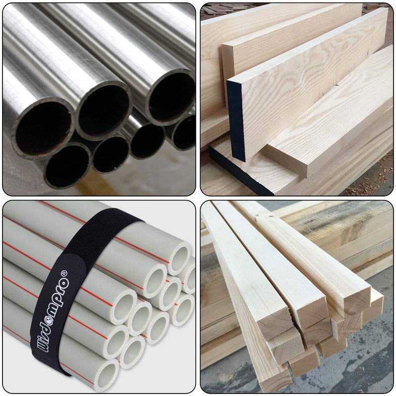 ويزدوم برو 4 عبوات كبيرة جدًا مقاس 2 × 48 بوصة وحزام ربط وحلقة قابل لإعادة الاستخدام من Wisdompro - أشرطة كابل وظيفية متينة وقابلة لإعادة الاستخدام لمساحة عمل مكتبك المنزلي - Image 4