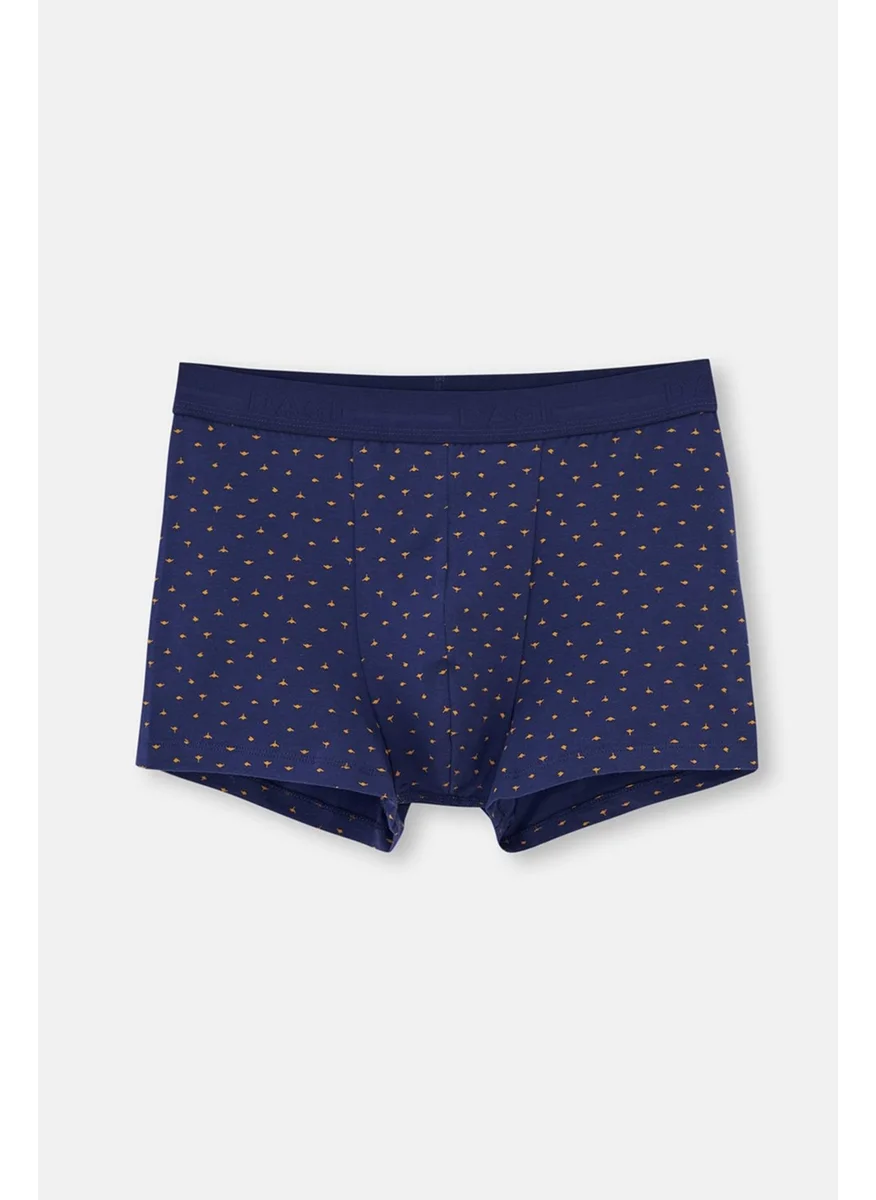 dagi Navy Blue 5210 Cotton Patterned Boxer