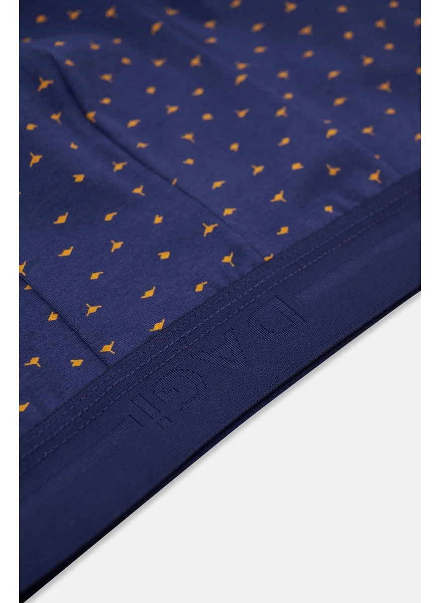 داجي Navy Blue 5210 Cotton Patterned Boxer