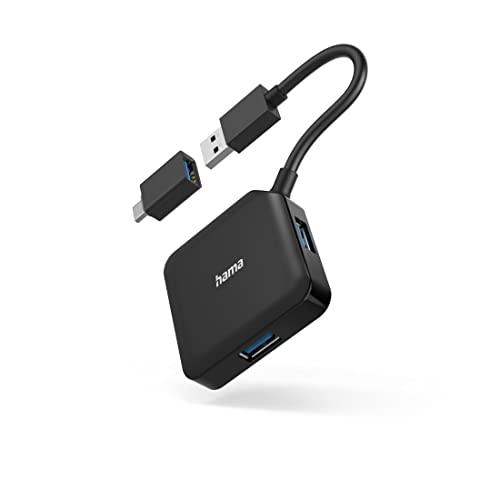 Hama 6-in-1 USB-C Hub with Ultra HD 4K HDMI™ I 3×USB-A Gen 3.2 I 1Gbps RJ45 Ethernet (USB 4 in 1) - Image 1