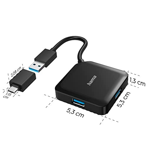 Hama 6-in-1 USB-C Hub with Ultra HD 4K HDMI™ I 3×USB-A Gen 3.2 I 1Gbps RJ45 Ethernet (USB 4 in 1) - Image 3
