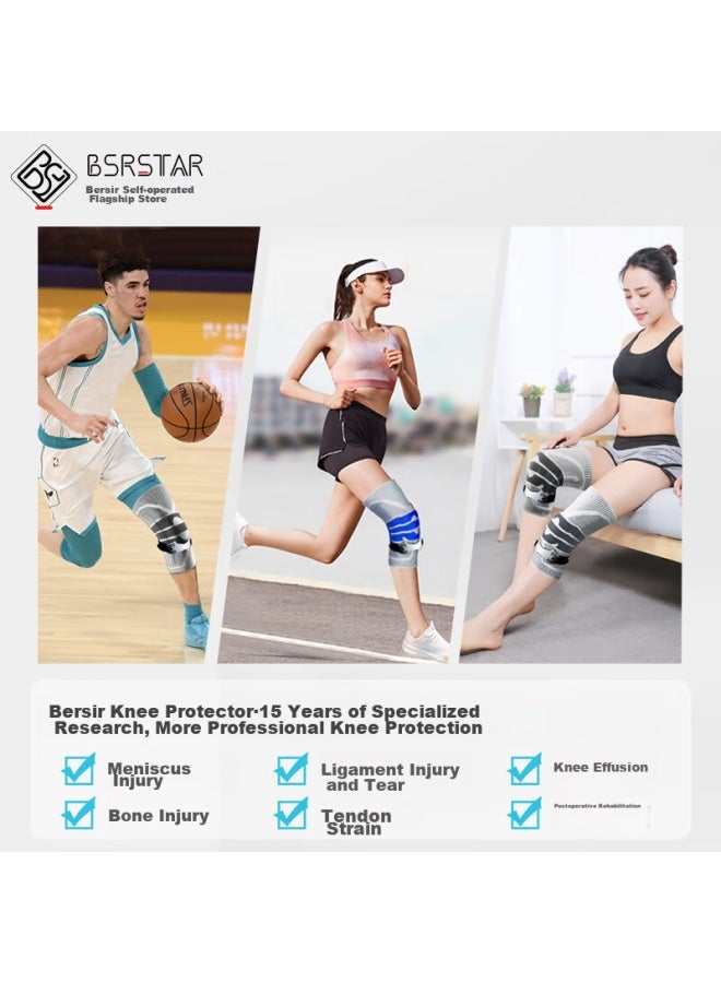Bestray Baisirei 5d Knee Brace For Sports, Meniscus Injury, Fluid Retention, Basketball, Men's Professional Knee Joint Protection Gear - Image 2