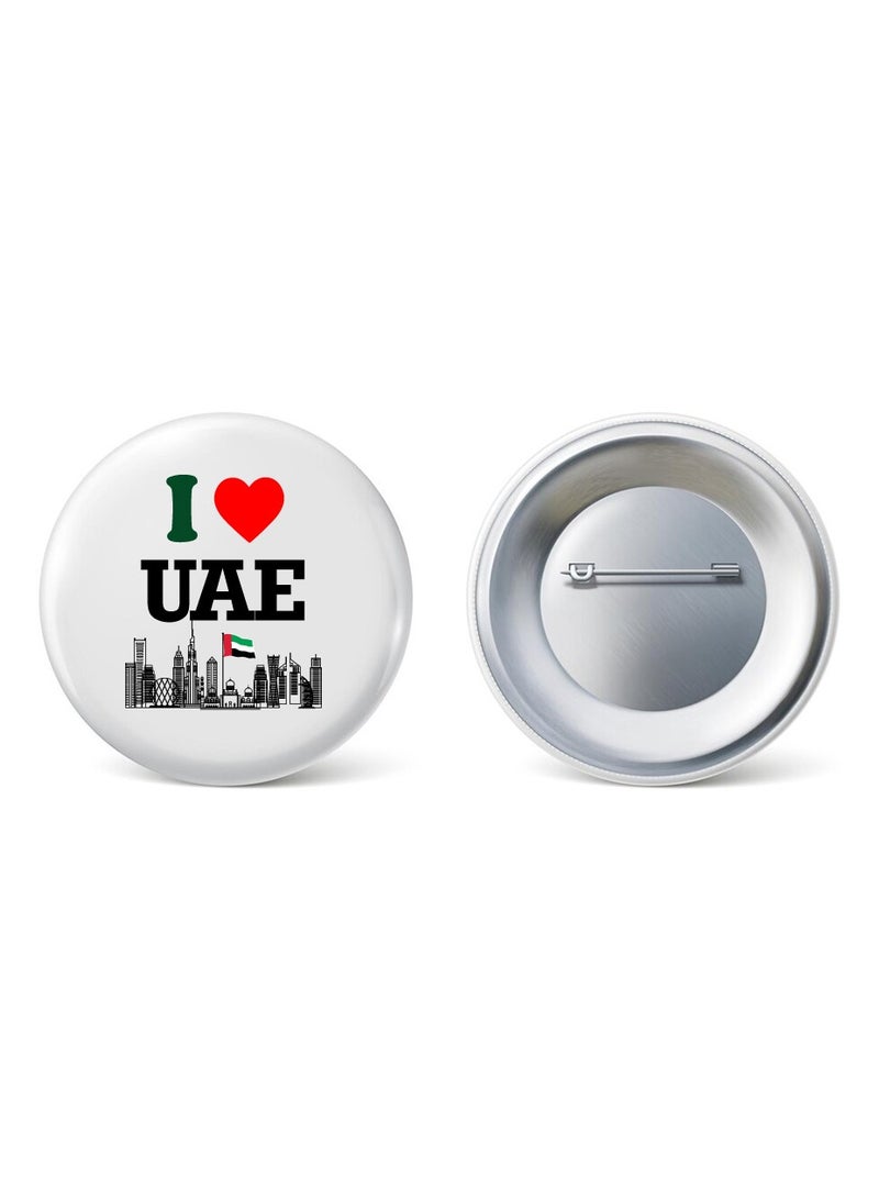 UAE National Day Button Badge - Round Pinback Button Brooch Lapel Pin for National Day Party Favors - Image 5