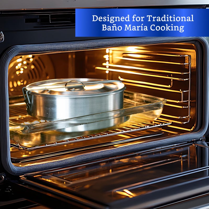 GLOBE ROCKET Flan Mold with Lid - Large (9.3 x 3.2 in) - Authentic Mexican Flan Pan - Flan Molds for Baking with Water Bath - Molde para Flan - Flaneras Moldes con Tapa BaÃ±o Maria - Image 4
