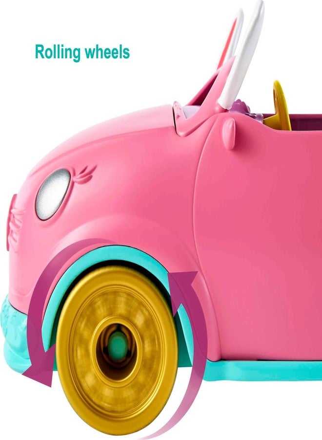 ENCHANTIMALS Mattel Enchantimals Bunnymobile Car (10.2-in) 10-Piece Set with Doll, Bunny Figure, and Accessories, Great Toy for Kids Ages 3 and Up - Image 4