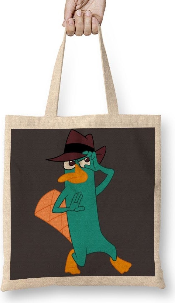 Print Shop Phineas E Ferb 2 Tote Bag Long Handle