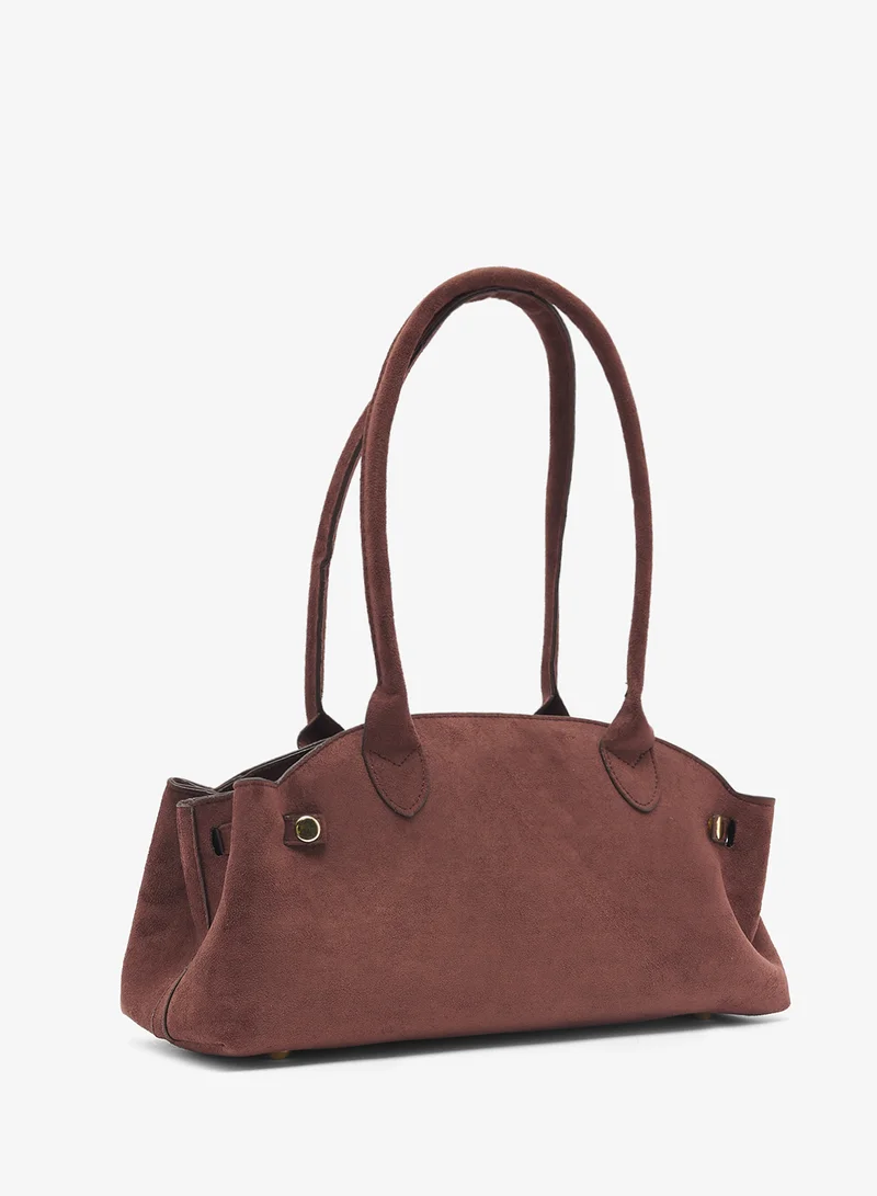 ELLA East-To-West Suede Bag