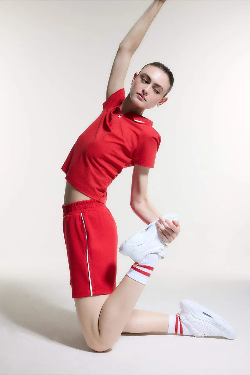 ديفاكتو Standard Fit Sports Short Modal Shorts