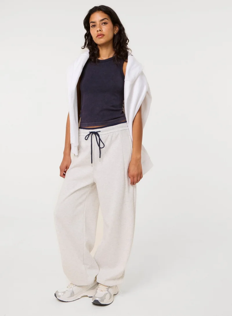 بينك فانيلا Wide Leg Joggers