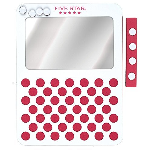 Five Star Locker Mirror and Board, Magnetic, Push Pin, School Locker Accessories, 6" x 8", Color Selected for You (81066) - Image 2