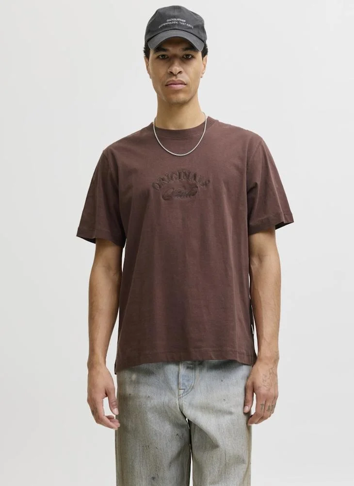 JACK & JONES Logo Regular Fit Crew Neck T-Shirt