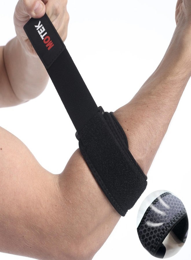 MOTEK Elbow Compression Brace for Men & Women (size 9-15") | Breathable Material, Targeted Compression, Dual Adjustable | Tennis Elbow | Golfer's Elbow - Image 5