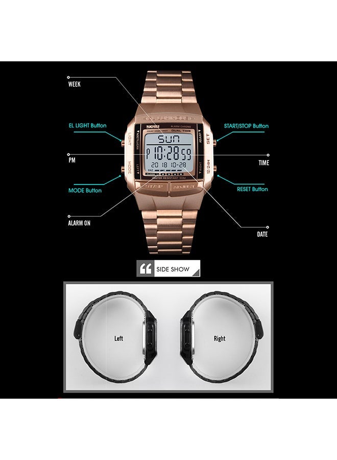 NIBEMINENT men Water Resistant Digital Watch 1381 - Image 5