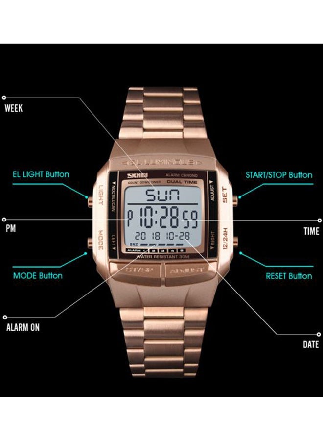 NIBEMINENT men Water Resistant Digital Watch 1381 - Image 4