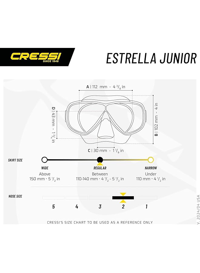 Cressi Kids Snorkeling Mask and Semi Dry Snorkel Kit Made of Soft Silicone Estrella & Top: Made in Italy - Image 5