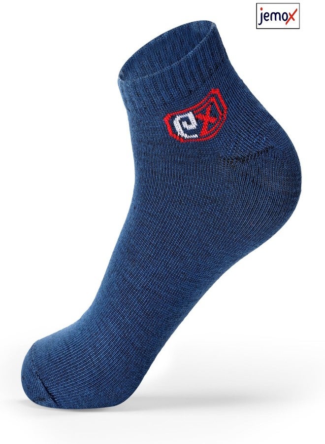 JEMOX Timeless Comfort Plain Ankle Socks - Elevate Your Everyday Multicolour(Free Size) (7) - Image 5