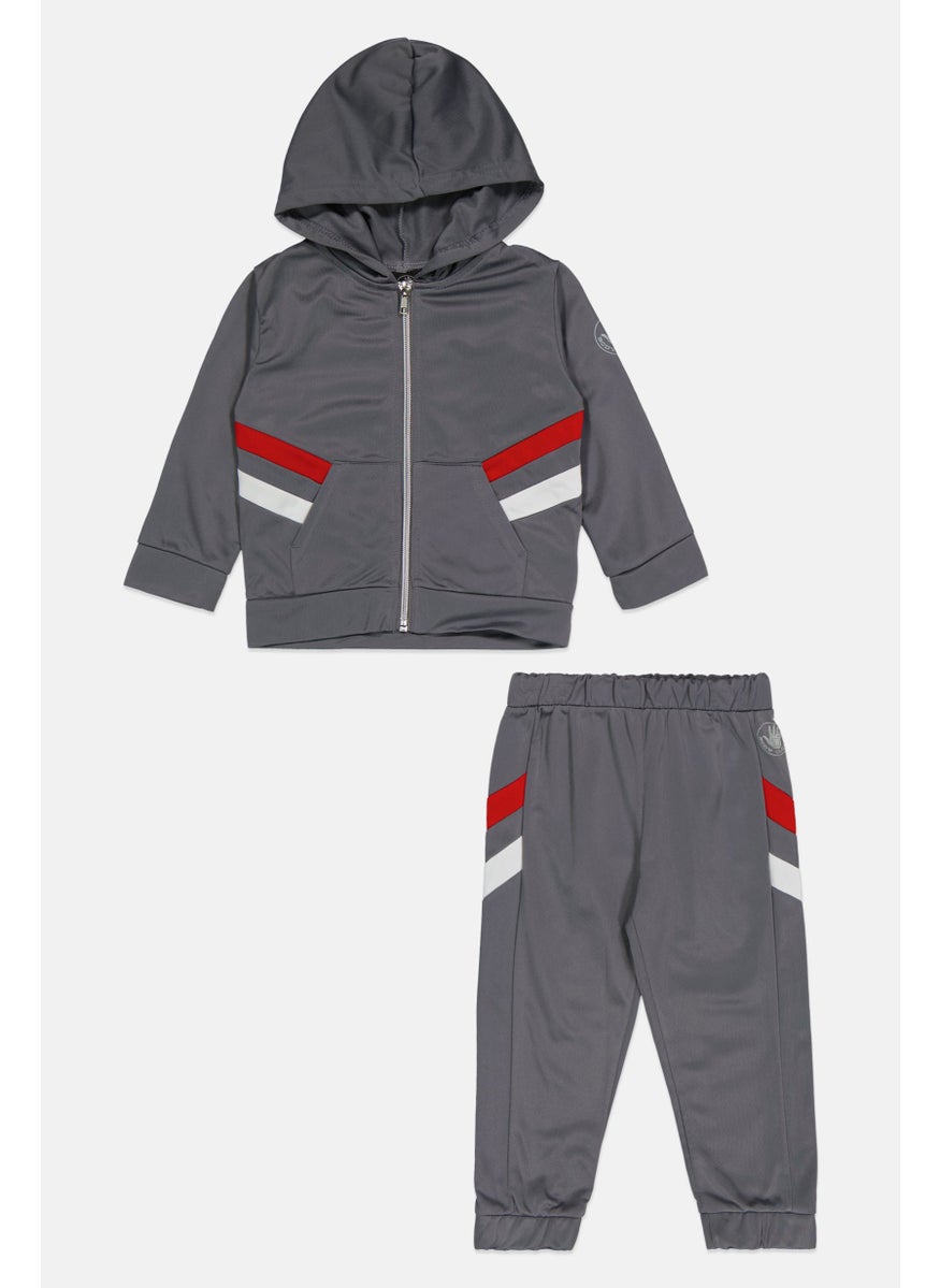 Body Glove Toddlers  Boy 2Pc Color Block Sweatshirt And Pants, Grey  - Image 1