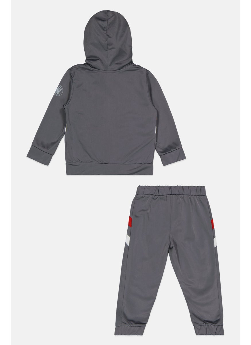 Body Glove Toddlers  Boy 2Pc Color Block Sweatshirt And Pants, Grey  - Image 2