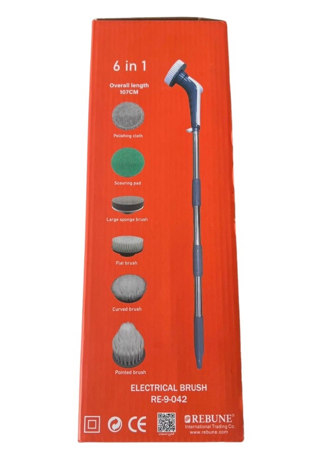 REBUNE Multi-purpose electric cleaning brush with a 2600mAh lithium battery.  - Image 4