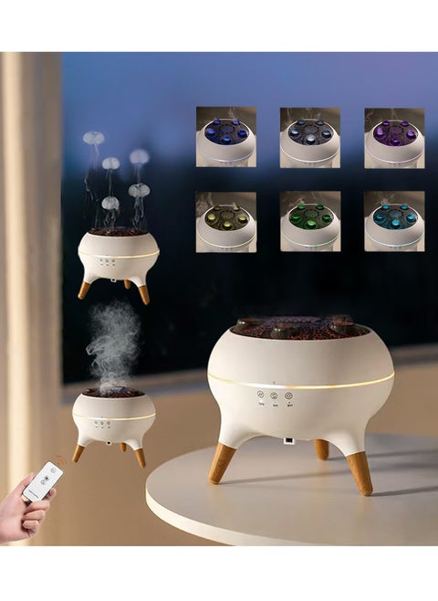 Aromatherapy Diffuser, Essential Oil Diffuser with Music Beats, Air Humidifier with LED Light and Remote Control, Timed Ultrasonic Cool Mist Aroma Diffuser for Home Office