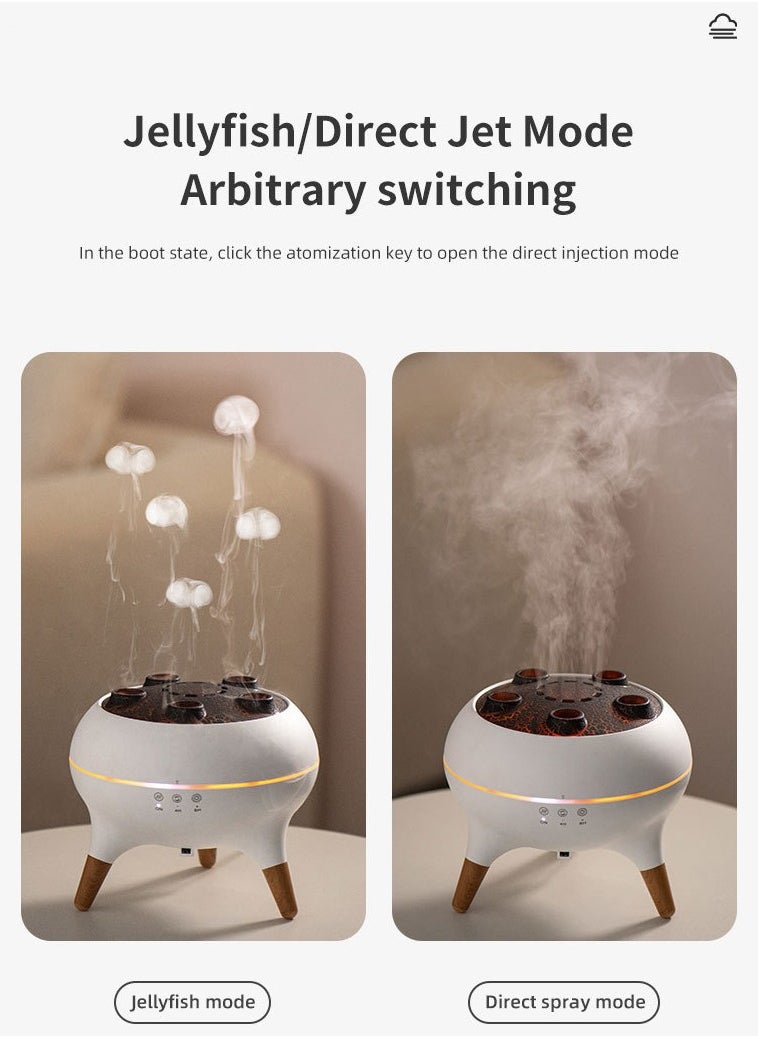 Aromatherapy Diffuser, Essential Oil Diffuser with Music Beats, Air Humidifier with LED Light and Remote Control, Timed Ultrasonic Cool Mist Aroma Diffuser for Home Office