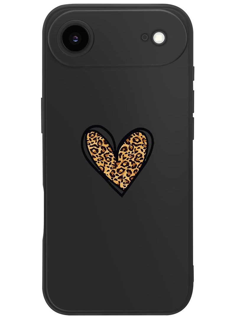 Theodor Protective Slim Fit Case Liquid Silicone Cover with Full Body Protection Anti-Scratch Shockproof Case For Apple iPhone 17 Air (Black) leopard Print - Image 1